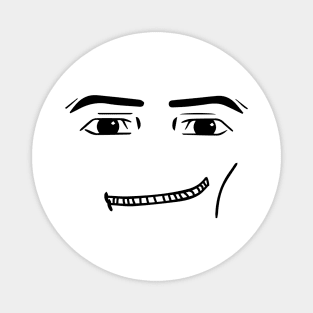 Roblox Man Face - Smile Face Magnet